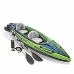 Intex Challenger K2 2 Person Inflatable Kayak + Pump & Oars