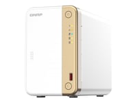 Qnap Ts-262 - Nas-Server - 2 Fack - 8 Tb - Sata 6Gb/S - Hdd 4 Tb X 2 - Raid Raid 0, 1, Jbod - Ram 4 Gb - 2.5 Gigabit Ethernet - Iscsi Support