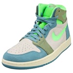 Nike Air Jordan 1 Zm Air Womens Fashion Trainers in Grey Blue - 3.5 UK