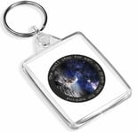 1 x Man On The Moon, Step For Man Cool - Keyring - IP02 - Mum Dad Kids Gift#7102