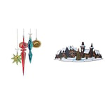 Sizzix Lot de 3 pièces de Noël pour décoration à suspendre et village de vacances Colorize Thinlits par Tim Holtz