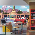 Ag Art - Papier peint Flash Mcqueen et Sally Cars Disney 360X254 cm