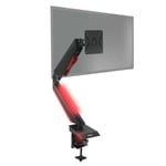 Duronic Monitor Arm Stand DMGM5X1 | Single PC Desk Mount with Red LED Lights | H