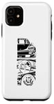 Coque pour iPhone 11 Vintage Japonais Automobile Voiture Racing Driver Fun Femmes Hommes