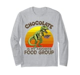 Funny Valentines Day T-Rex Dinosaur Box Of Chocolate Long Sleeve T-Shirt