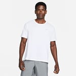 Nike M Nk Df Miler Top Ss T-Shirt - White/(Reflective Silver), XX-Large