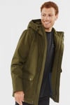 Vintage Industries Ledger parka med teddyfoder (L,olive)