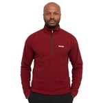 Regatta Mens Montes Half-Zip Fleece - Red - Size Medium