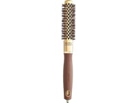 Olivia Garden Expert Blowout Shine Round Brush Wavy Bristles Gold & Brown 20 Mm