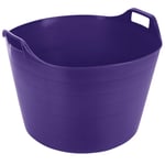 75L Flexi Tub Plastic Trug Bucket Garden Flexible Storage Container Feed, Purple