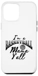 Coque pour iPhone 12 Pro Max Southern Moms Cadeau de basket-ball fantaisie pour femme Gris et noir