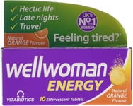 Vitabiotics Wellwoman Energy Natural Orange Flavour (10 Tablets)