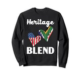 Half African Half American USA Flag South Africa Sweatshirt