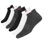 NAVYSPORT Chaussettes de Sport Basses Homme 47-49 Coton Coussin Coussin - Lot de 6 Paires Chaussettes Courtes Femme (EU 47 49, Multicolore)