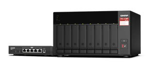 Qnap Ts-873a 8-bay Desktop Nas + 5-port 2.5g Switch