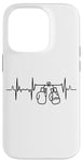 Coque pour iPhone 14 Pro Tenue d'entraînement de boxe Boxer Heartbeat Heartline ECG