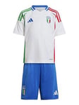 adidas Kids Italy Away Mini Kit -blue, White, Size 5-6 Years