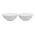 Denby Monsoon Filigree Set of 2 Cereal Bowls