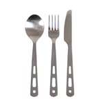 Lifeventure Lightweight Titanium Hiking Cutlery Set Knife Fork Spoon