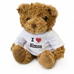 NEW - I LOVE SIMON - Teddy Bear - Cute Cuddly Soft - Gift Present Birthday Xmas