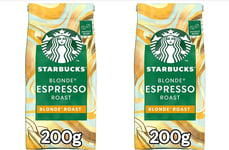 Blonde Espresso, Blonde Roast, Coffee Beans 200G X2 Double Pack