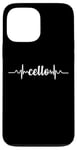 Coque pour iPhone 13 Pro Max Cello Heartbeat ECG Violoncello Cellists & String Virtuosos