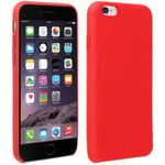 Coque iPhone 6 et 6S Silicone Semi-rigide Mat Finition Soft Touch Rouge