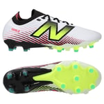 New Balance Tekela V4 Pro Low Fg - Vit/lila/neon - Gräs (Fg), storlek 37½