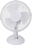 Desk  Fan |  9  Inch  Oscillating  Portable  Fan |  2  Speed  Adjustable  Angle