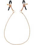 Virgite Nipple Clamps With Chain Gold