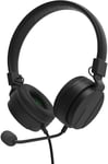 Xbox Headset SX - Noir/Vert - Casque de Jeu stéréo Xbox Series SX, Pilote Audio 40mm, Micro Amovible, rembourré, Jack 3,5mm, Compatible avec PS5, Xbox, Ordinateur Portable