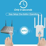 WiFi Extender Professional 1200Mbps Gigabit High Power 5G Dual Band Internet AUS