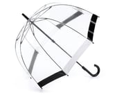 Fulton Birdcage 1 Parapluie Noir/blanc, Bordure noire et blanche, walking length, Simple