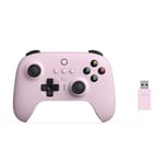 -8Bitdo manette sans fil Ultimate 2.4Ghz pour PC Windows, Android et Raspberry pi - Rose