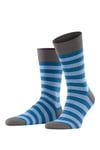 Falke Sensitive Mapped Mens Socks in Asche-Stripe - Blue Fabric - Size UK 6-8