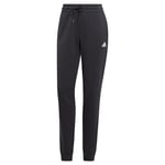 adidas Women's Essentials Linear Joggers, Black/White, M