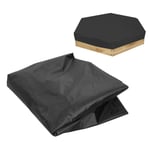 (Black)Sandbox Cover Sandpit Sand Toys Cover Waterproof Pool Cover NAU