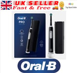 Oral-B Pro 1 Cross Action Black & Travel Case- Black