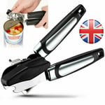 Heavy Duty Stainless Steel Tin Can Opener Cutter Easy Comfy Handle Grip Kitchen