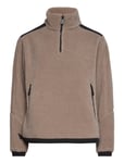 W Gale Pile Half Zip Brown Sail Racing