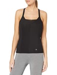 Shambhala Barcelona Collina Tank/T-Shirt sans Manches Sport en Polyester et Plastique recyclé pour Femme Noir Taille S