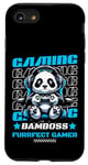 Coque pour iPhone SE (2020) / 7 / 8 Graphique de jeu vidéo Panda Gaming pour hommes, garçons, femmes, enfants