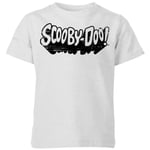 Scooby Doo Retro Mono Logo Kids' T-Shirt - Grey - 9-10 Years - Grey