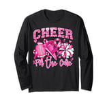 Cheer For The Cure American Football Breast Cancer Month Long Sleeve T-Shirt