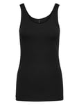 ONLY Onllive Love S/L Tank Top Noos Svart