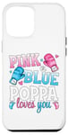 iPhone 15 Plus Pink Or Blue Poppa Loves You Boxing Gender Reveal Party Case