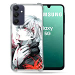 Cokitec Coque Renforcée pour Samsung Galaxy A16 5G Manga Tokyo Ghoul Kaneki Blanc