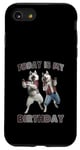 Coque pour iPhone SE (2020) / 7 / 8 Aujourd'hui, c'est mon anniversaire, Husky Friends Fun