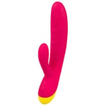 ROMP Jazz Vibromasseur rabbit puissant double Stimulateur point G vibrateur clitoris 6 vitesses et 4 modes de vibrations Silicone 100% étanche