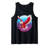 Eagle flight wings retro gradient Bird powerful nature hawk Tank Top